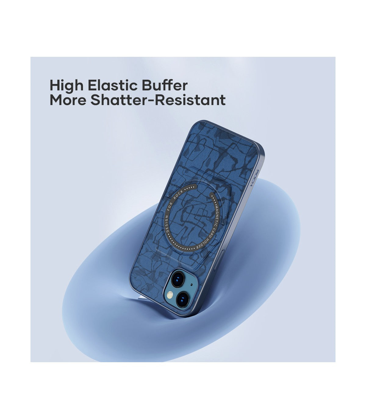 كڤر حماية Moca من RockSpace لهاتف iPhone 13 مع حامل متوافق مع MagSafe| أزرق كڤر حماية Moca من RockSpace لهاتف iPhone 13 مع حامل متوافق مع MagSafe| أزرق